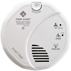 First Alert FAT1039839 Wireless Interconnected Smoke & Carbon Monoxide Alarm ...