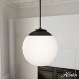 Hunter Fan Company 19849 Hepburn Pendant Light, 12 inches, Matte Black