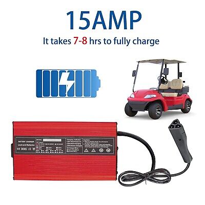 48V 15A Golf Cart Battery Charger for 48 Volt Ez-Go EZgo RXV/TXT with RXV Plug