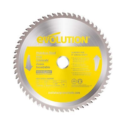 Evolution Power Tools 230BLADESS Stainless Steel Cutting Saw Blade, 9-Inch x ...