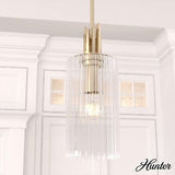 Hunter - Gatz 1-light Alturas Gold, Mini Pendant Light, Dimmable, Modern Styl...