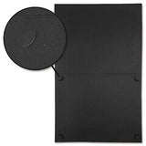 Plain Black Certificate Folders - Pack 50, Linen Cover 80 lb. Stock, Folded, ...