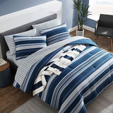 Nautica- Queen Comforter Set, Cotton Reversible Bedding Set, All Season Desig...