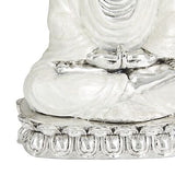 Deco 79 Polystone Buddha Sculpture with Engraved Carvings and Relief Detailin...