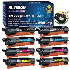 (2B2C2Y2M, 8-Pack) HI-VISION HI-YIELDS&#174; Compatible (Chip Pre-Installed) TN-