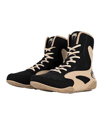 Venum Contender Boxing Shoes Black/Sand 6.5 Men/8 Women