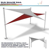 10'x13' Waterproof Sun Shade Sail Rectangle Shade Canopy Cover UV Block for B...