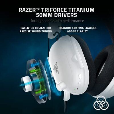 Razer BlackShark V2 Pro Wireless Gaming Headset: THX 7.1 Headset, White