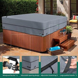 AKEfit Waterproof Hot Tub Cover,Heavy Duty 600D Waterproof Oxford Material SP...