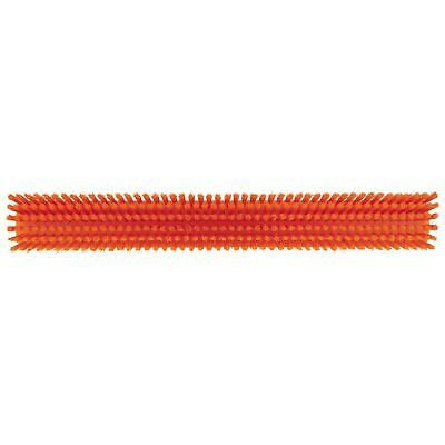 Vikan 31957 24" Heavy-Duty Push Broom, Soft/Stiff, Orange