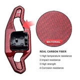 Steering Wheel Accessories Shift Paddle Shifter Extension Carbon fiber red co...