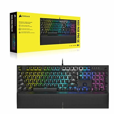 Corsair K60 RGB Pro SE Mechanical Gaming Keyboard - CHERRY Black