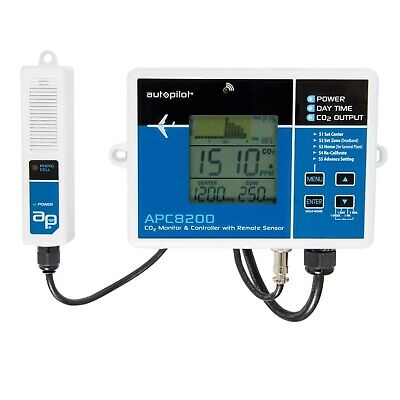 Autopilot APC8200 Hydroponics CO2 Monitor and Controller with 15-Inch Remote ...