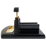 Desk Table Top Cigar Cutter Glossy Black with Gold