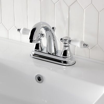 Kingston Brass KS7611BPL Bel-Air 4" Centerset Bathroom Faucet, 4-3/4" In Spou...