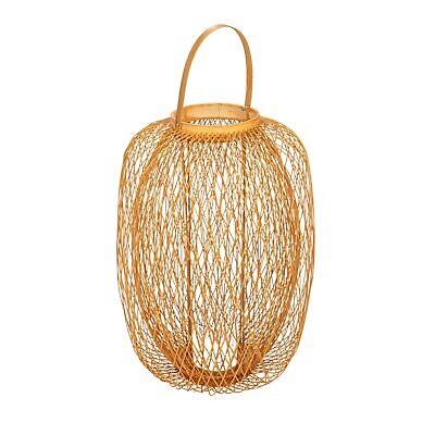 Bloomingville Decorative Bamboo Hand-Woven Lantern Candle Holder, Natural