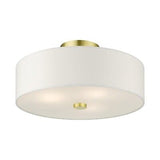 Livex Lighting 51054-12 Meridian Collection 3-Light Semi Flush Mount Ceiling ...