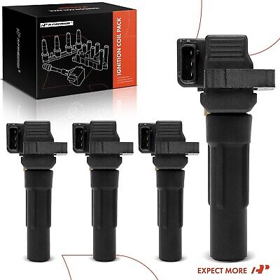 A-Premium Set of 4 Ignition Coil (for Turbocharged) Compatible with Subaru Fo...