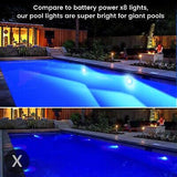 LyLmLe LED Pool Lights with APP Control, 20W RGB Dimmable Underwater Submersi...