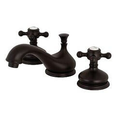 Kingston Brass KS1165BX Vintage Widespread Lavatory Faucet with Metal Cross H...