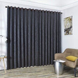 Warm Home Designs 2 of 108" (Width) X 120" (Length) Wall to Wall Charcoal Emb...