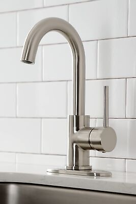 Kingston Brass LS8538DL Concord Bar Faucet, Brushed Nickel, 5.88 x 5.13 x 11.19