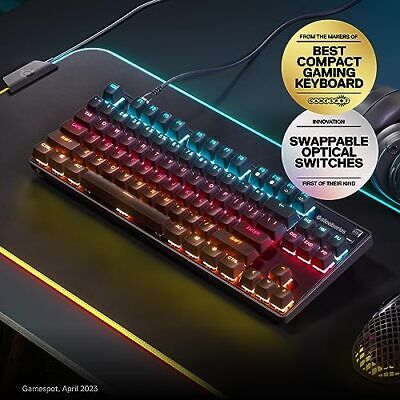 SteelSeries New Apex 9 TKL – HotSwap Optical Mini Keyboard – 9, Rgb