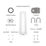 Peplink Cellular & WiFi Antenna Maritime 10 | 5G/LTE Connectivity 2x2 MIMO Du...