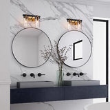 ZEVNI Black Gold Bathroom Vanity Light, 2-Light Bathroom Light Fixtures over ...