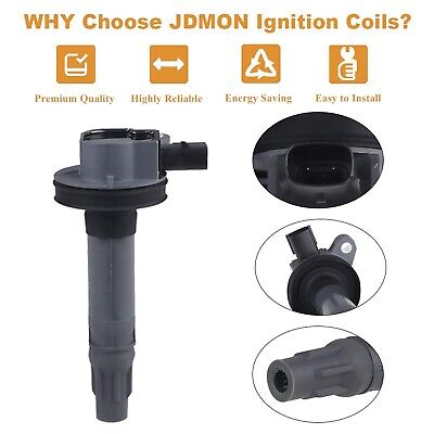 JDMON compatible with Ignition Coils Ford Lincoln Edge, Flex, F150, Explorer,...