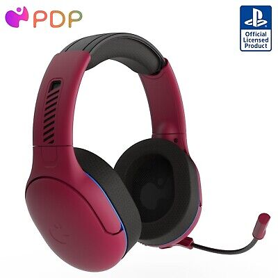 PDP AIRLITE Pro Wireless Headset with Mic for PS5, PS4, PC - Cosmic Red