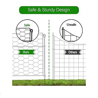 nutroeno Chicken Wire Cloche Plant Protector &#8211; Mesh Plant Cage Supports fo