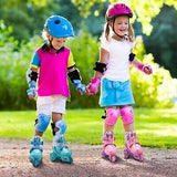 Toddler Roller Skates, 4 Adjustable Sizes, Fun Illuminating, Safety Three-Poi...