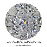 Luxury Cubic Zirconia Tiaras for Women Tall Prom Queen Crowns CZ Zircon Pagea...