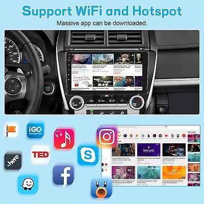 Roinvou for Toyota Camry 2012-2014 Android Car Radio Stereo 10.1 Inch Capacit...