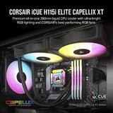 Corsair iCUE H115i Elite CAPELLIX XT Liquid CPU Cooler - Two AF140 RGB Elite ...