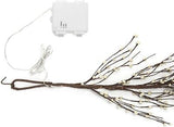 LampLust Pip Berry Garland Lights 6 Ft Lighted Spring Garland, 100 LED, Twig ...