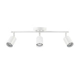 Globe Electric 64000092 21" 3-Light Track Lighting, Matte White, Pivoting Sha...