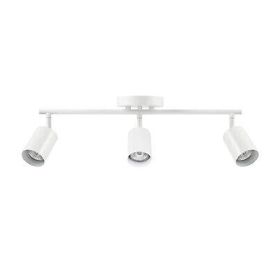 Globe Electric 64000092 21" 3-Light Track Lighting, Matte White, Pivoting Sha...