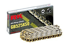 RK Racing Chain GB525XSO-120 120-Links Gold X-Ring Chain with Connecting Link