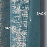 always4u Soft Velvet Curtains 108 Inch Length Long Luxury Bedroom Curtains Go...