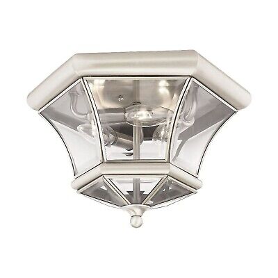 Livex Lighting 7053-04 Monterey Light Outdoor/Indoor Black Finish Solid Brass...