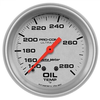 Auto Meter 4441 Ultra-Lite Mechanical Oil Temperature Gauge