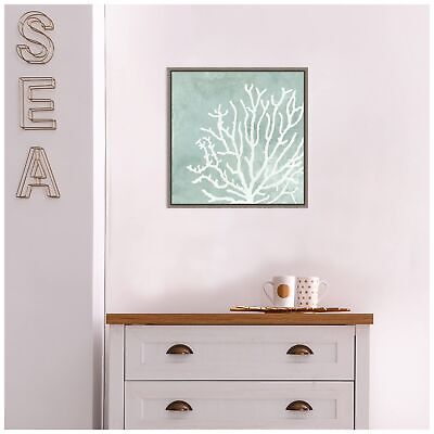 Amanti Art Framed Canvas Wall Art Print Sea Crown II (Coral) by Aimee Wilson ...