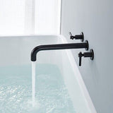 Wall Mount Tub Filler Oil Rubbed Bronze Tub Faucet Brass Bathroom Bathtub Fau...