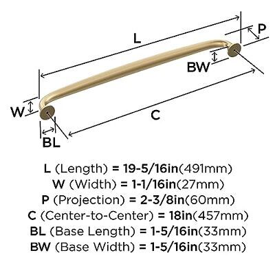 Amerock BP54056CZ | Champagne 18in (457mm) Center-to-Center, Bronze