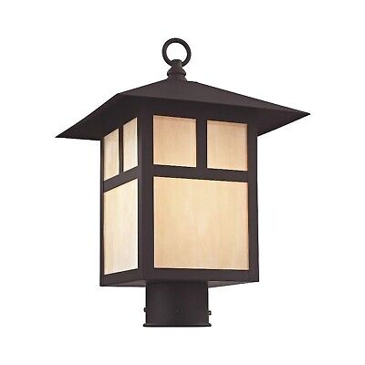 Livex Lighting 2134-07 Montclair Mission 1 Light Outdoor Bronze Finish Solid ...