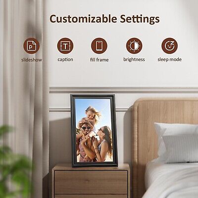 16 inch Large Digital Picture Frame WiFi Digital Photo Frame with 1280x800 IP...