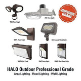 HALO Outdoor Integrated LED Large Floodlight, Bronze Finish, Selectable CCT 3...