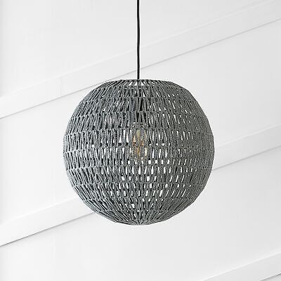 JONATHAN Y JYL6503D Luna 15.75" 1-Light Bohemian Modern Woven Rattan/Iron LED...